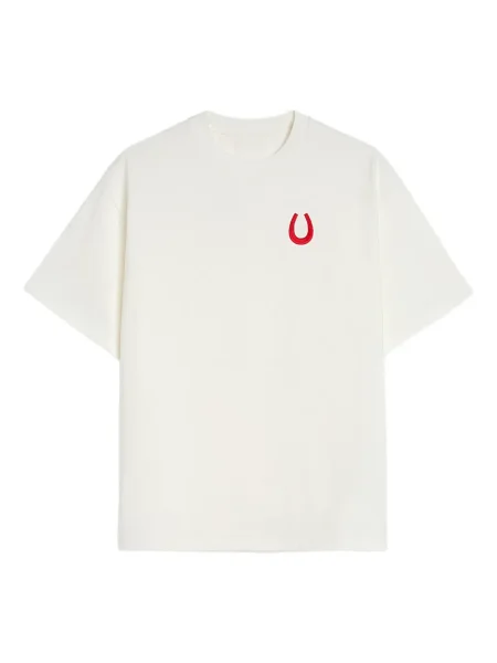 Tricou Jil Sander cu broderie cu decolteu rotund