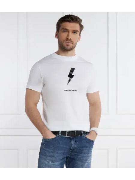 Karl Lagerfeld Tricou alb