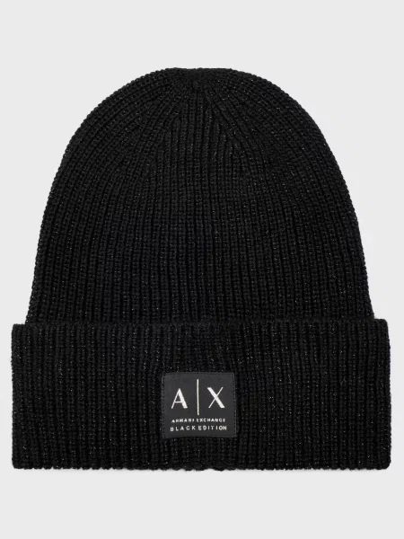 Шапка Armani Exchange чорна