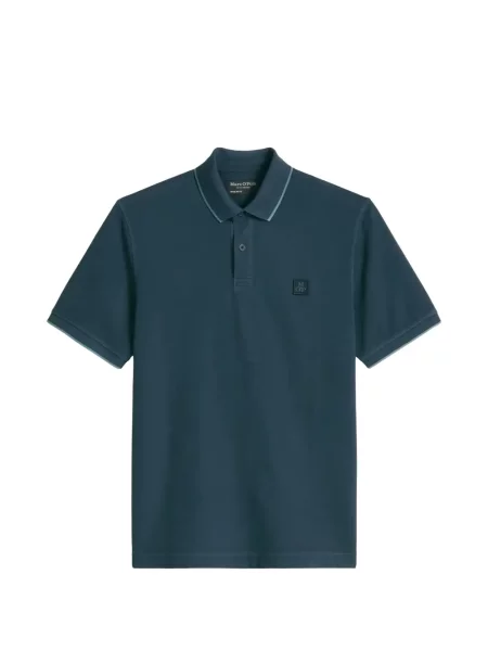 Tricou polo Marc O'polo cu autograf albastru