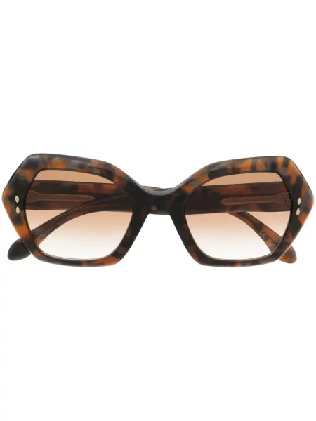 Ochelari de soare Isabel Marant Eyewear cu imprimeu geometric maro