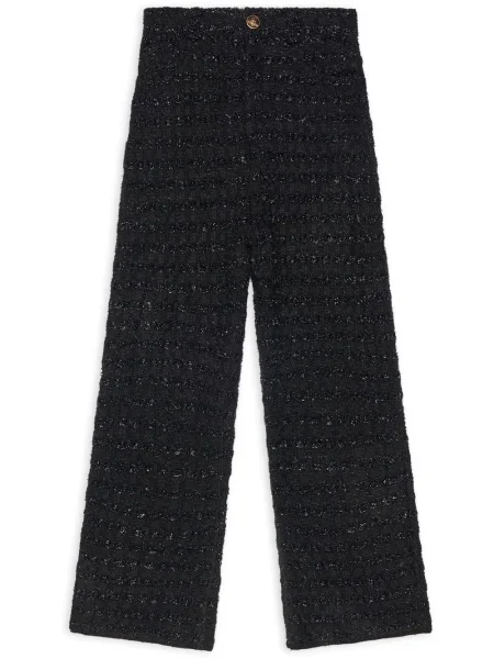 Pantaloni Balenciaga din tweed negru