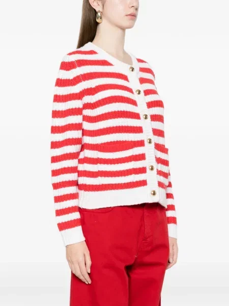 Cardigan Allude cu dungi roșu