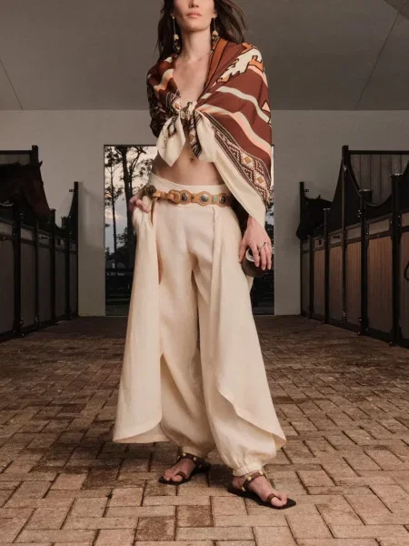 Pantaloni Johanna Ortiz drapate