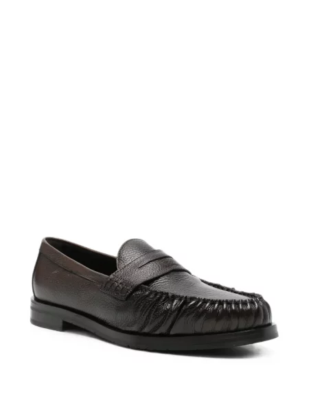 Pantofi loafer Morgillo din piele maro