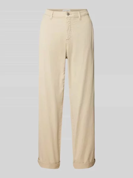 Spodnie z prostą nogawką i wpuszczanymi model ‘Lisana base’ Opus Pants beżowe