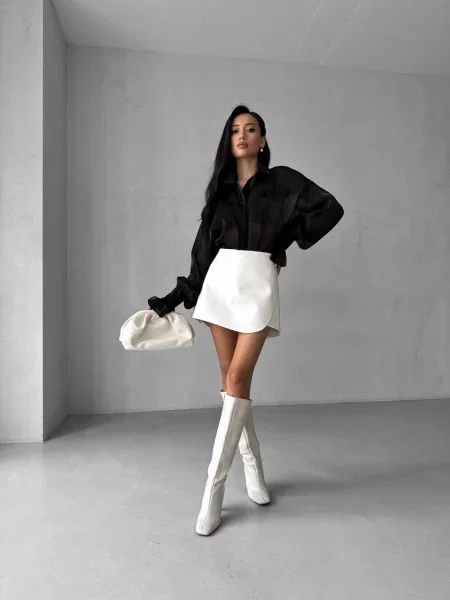 Кожаная юбка Uaclothes