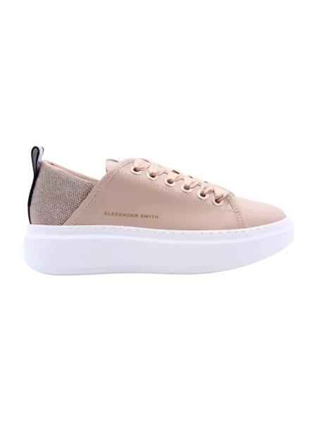 Sneakersy Alexander Smith skórzane różowe