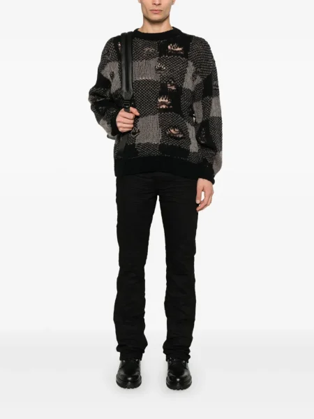 Blugi evazați Purple Brand evazate negru