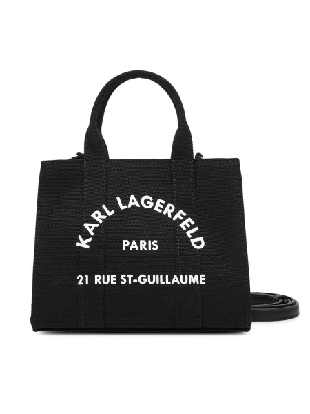 Τσάντα KARL LAGERFELD Μαύρο λευκό