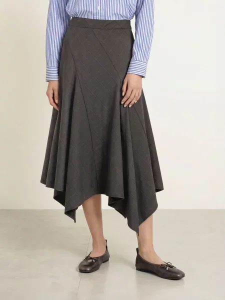 Co'couture Sukně Eloracc tmavě / světle / tmavě modrá šedá