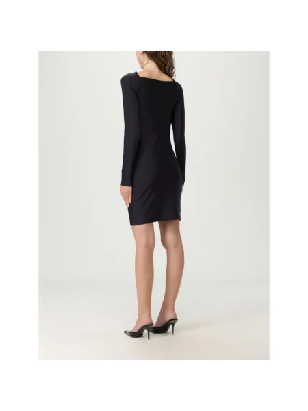 Coperni sukienka Twisted Cut-Out Jersey Dress mini dopasowana czarny