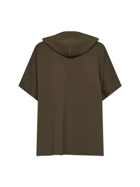 Dzianinowa bluza z kapturem Max Mara zielona