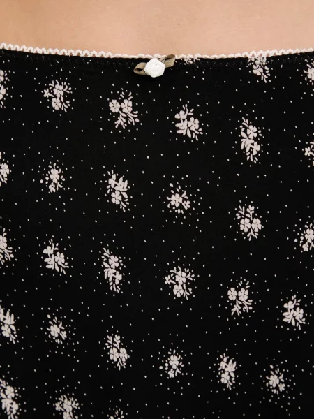 Tommy Jeans spódnica mini rozkloszowana czarny