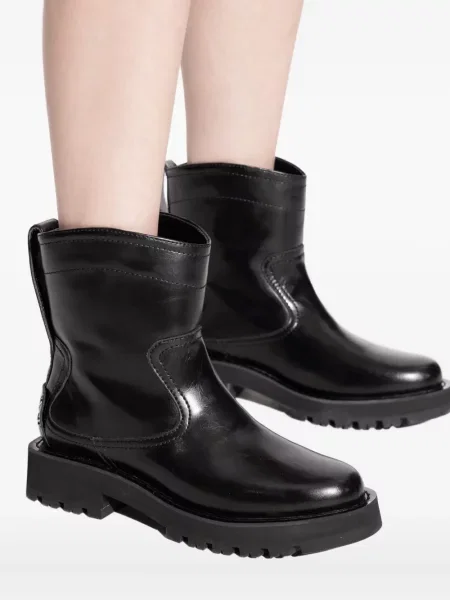 Cizme Ganni biker negru