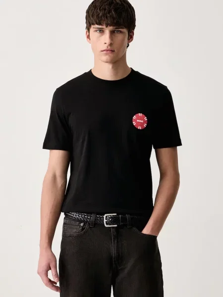 HUGO tricou pentru bărbați din Datril negru