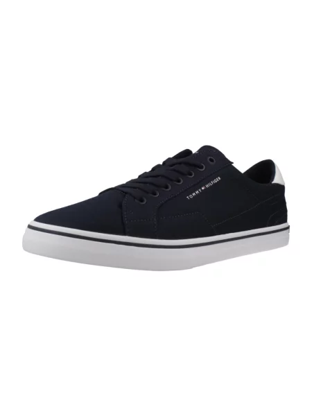 Półbuty Tommy Hilfiger koronkowe niebieskie