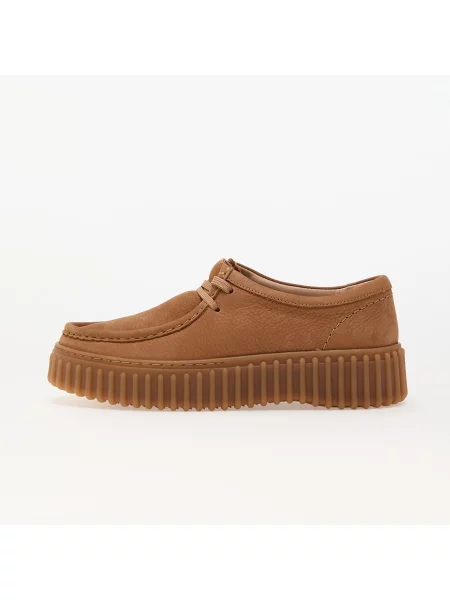 Polobotky Clarks Originals z nubuku hnědé