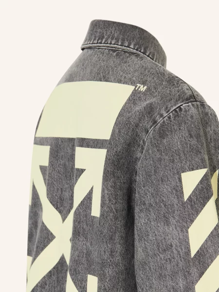 Off-White Koszula Dżinsowa grau biała