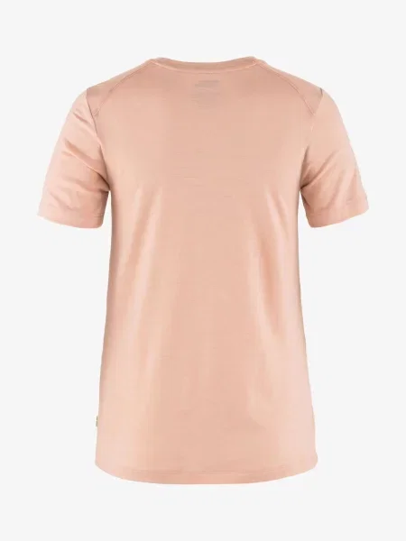Koszulka merino Fjallraven Abisko Wool Fox różowa