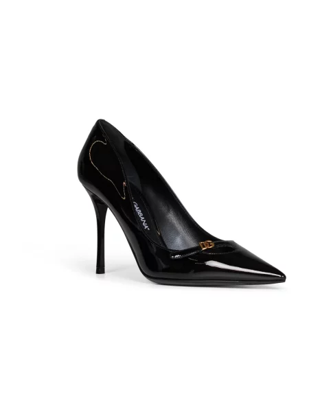 Czółenka Dolce And Gabbana skórzana czarna