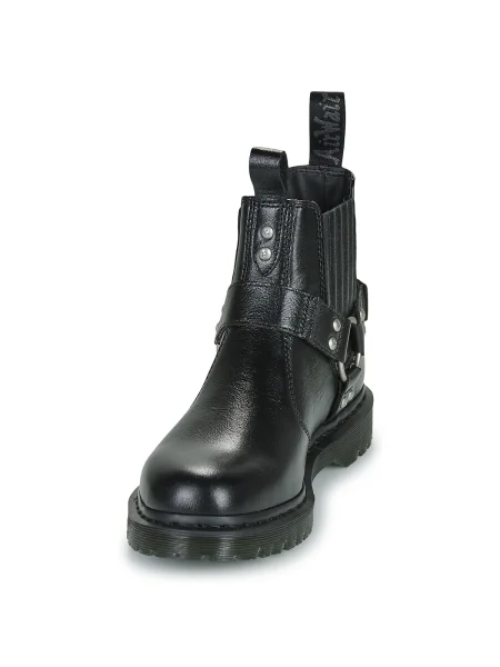 Pantofi Dr. Martens din piele cu toc plat negru