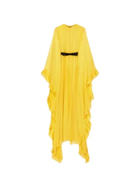 Rochie de seară Givenchy de mătase galben