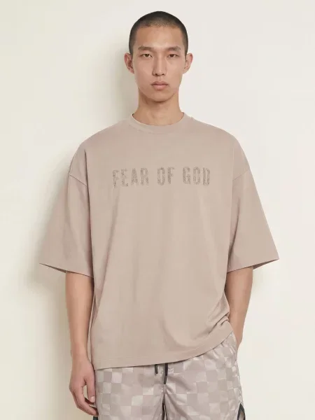 Essentials Fear Of God Tričko S Rukávem černošedá