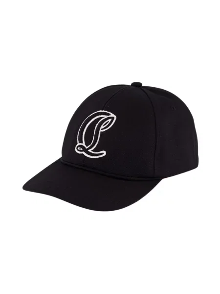 Czapka z daszkiem Christian Louboutin czarna