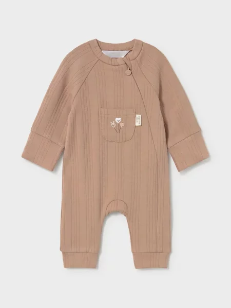 Mayoral Newborn kombinezon za bebe s pamukom smeđa