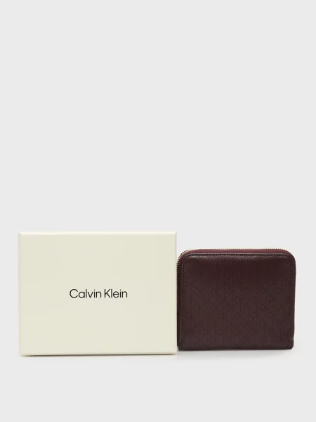 Кошелек Calvin Klein бордовый