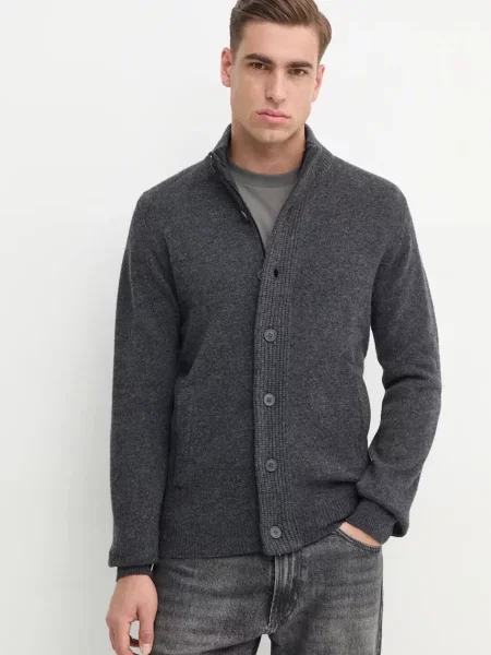 Barbour Vuneni kardigan siva