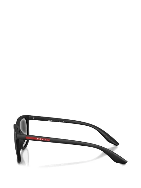 Ochelari de soare pătrați Prada Linea Rossa negru