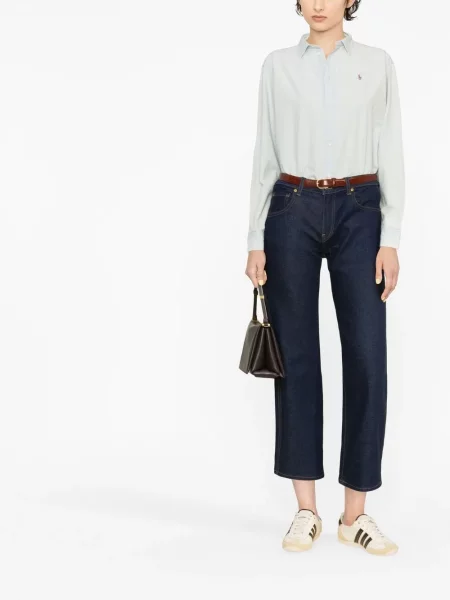 Lanene čarape Polo Ralph Lauren s vezicama niski struk crna