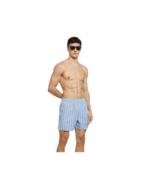 Pantaloni Lacoste albastru