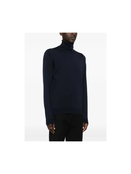 Sweter John Smedley wełniany niebieski