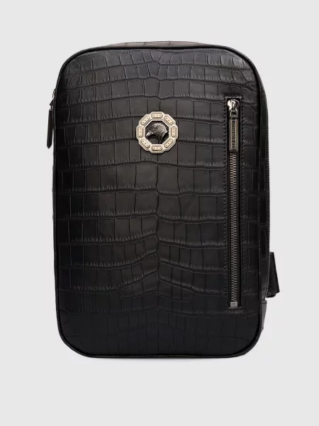 Кожаная сумка Stefano Ricci черная