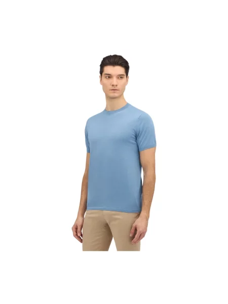 Sweter Brooks Brothers z krótkim rękawem niebieski
