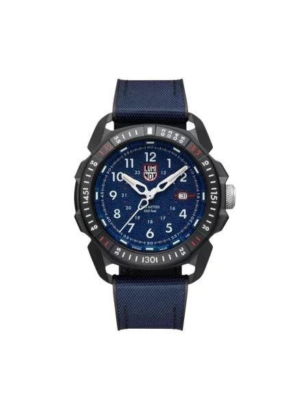 Lniany zegarek Luminox czarny