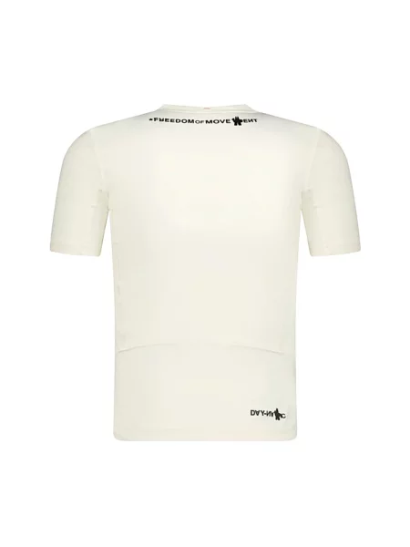 Koszulka Moncler retro z logo biała