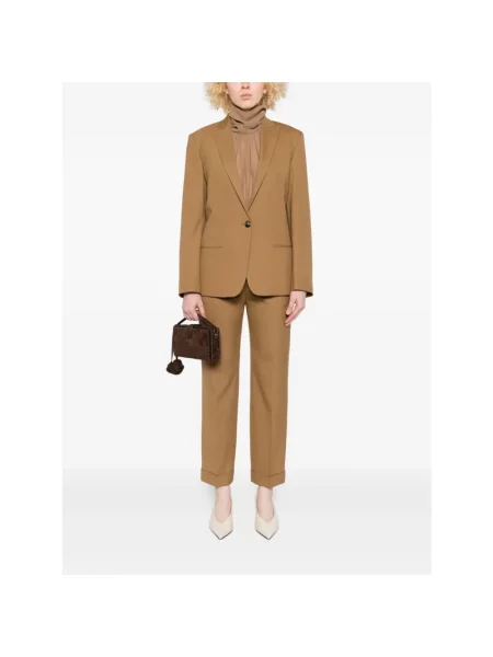 Spodnie Alberta Ferretti brązowe