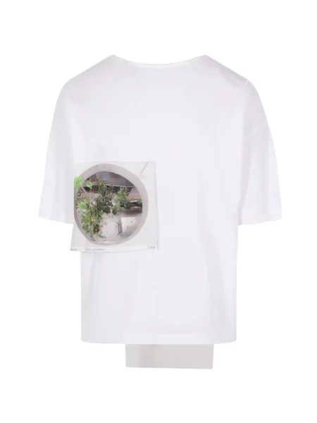 Tricou Maria Calderara cu imagine alb