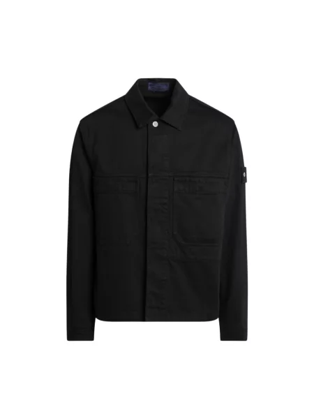 Kurtka jeansowa Stone Island z kamieniami czarna