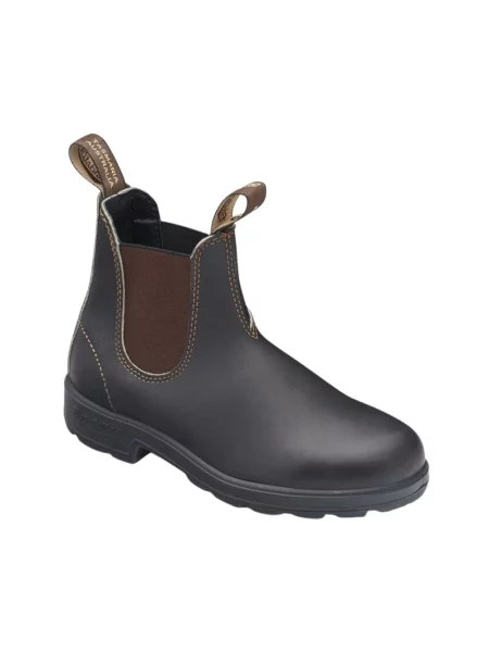 Botki Blundstone skórzane chunky brązowe