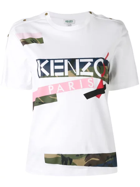 Tricou Kenzo cu imagine alb