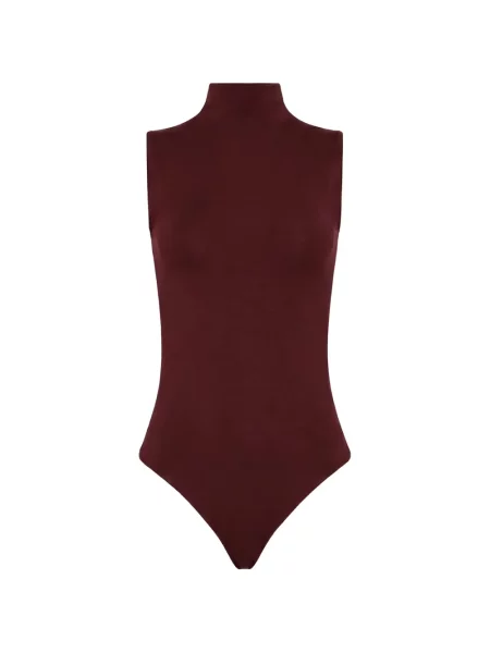 Body Wolford fără mâneci roșu