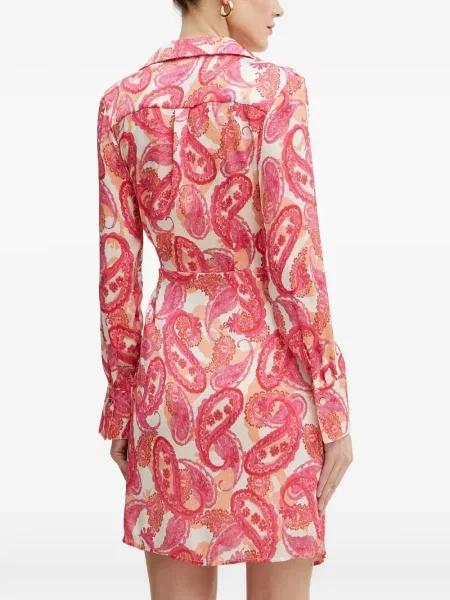 Rochie mini Morgan cu imagine cu model paisley plic roz