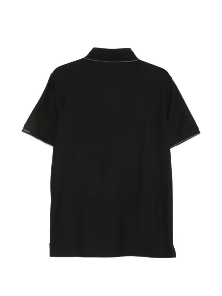 Polo Emporio Armani με κέντημα μαύρο