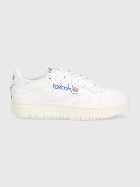 Usnjene superge Reebok Classic Club C bela