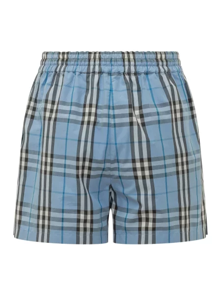 Szorty Burberry w kratę niebieskie